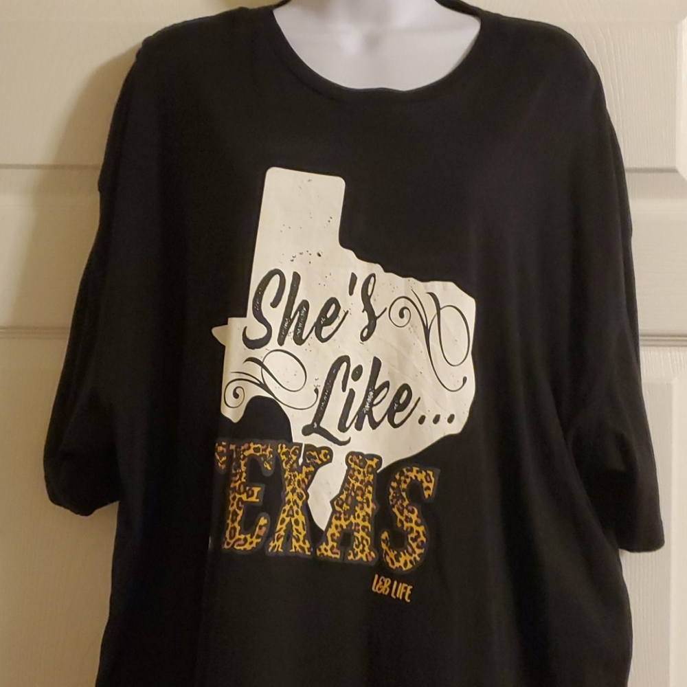 She's Like Texas L&B Life print T-Shirt
